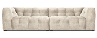 BLOOMINGLOFT 4-Sitzer Designsofa Vesta mit Samtbezug