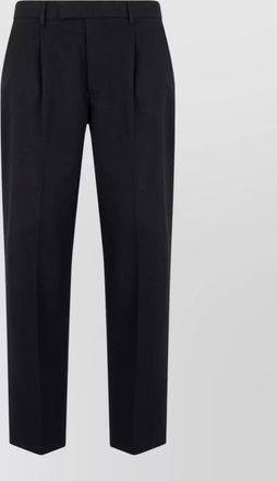 Ermenegildo Zegna cotton linen straight leg trousers