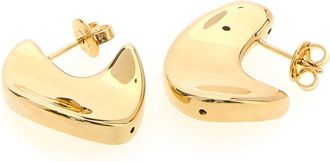 Bottega Veneta Womens Gold Silver Small Disc Earrings Sterling