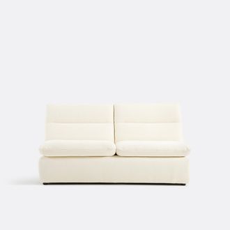 La Redoute Interieurs ERABLE 2-zits bank van reli&euml;ffluweel