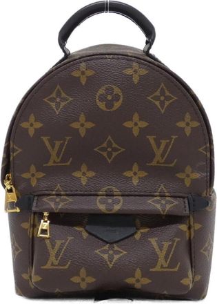 Louis Vuitton Brown Coated Canvas Backpack (Pre-Owned)