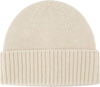 Toteme Lamswol muts - Dames - Hoeden - Beige - ONE Size - Wol - Accessoires
