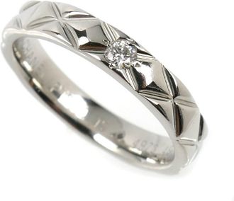 Chanel Platinum 950 Band Ring (Pre-Owned)