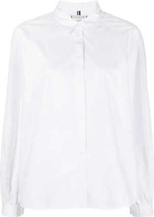 Tommy Hilfiger Camicia in cotone raglan - - Blouses & Shirts - Donna - Bianco - S