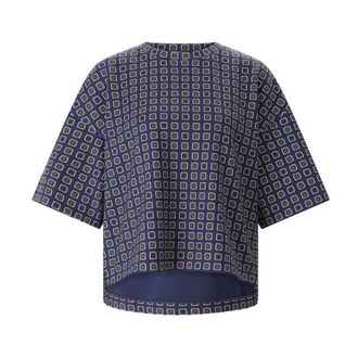 Max Mara T-Shirts, female, Blue, Size: M T-Shirts