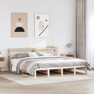 vidaXL Vidaxl - Estructura De Cama Sin Colch&oacute;n Madera Maciza De Pino 180x200 Cm