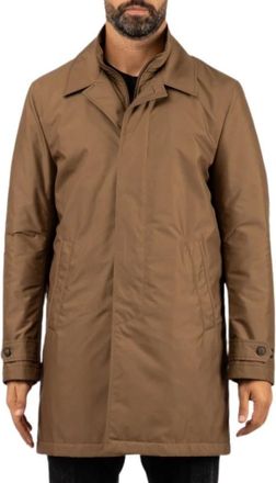Fay Morning Coat - Heren - Jassen - Bruin - Maat: XL Zijde