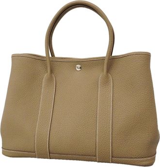 Herm&egrave;s Etoupe Gray Negonda Leather Tote Bag (Pre-Owned)