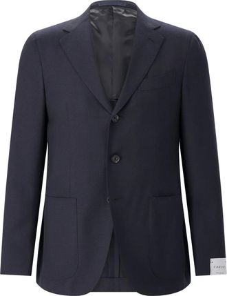 Caruso Blazers - Heren - Jassen - Blauw - Maat: M Wol