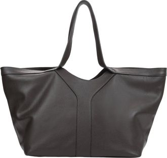 Estro & Luminara Tassen, Dames, Bruin, ONE Size, Leer, Shopper Bag