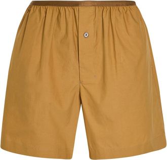 Christophe Lemaire Cotton and Silk-blend Boxer Shorts - Light Brown - 40 (UK12 / M)