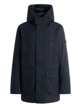 Bally hooded flap-pocket parka - men - Polyester - 46 - Blue