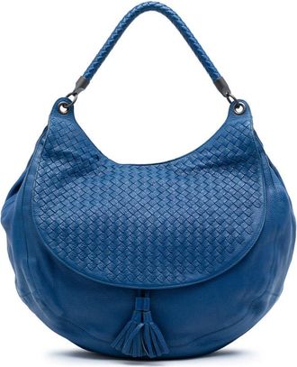 Bottega Veneta Pre-owned Bottega Veneta Large Washed Cervo Intrecciato Hobo B02394097I