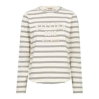 Mos Mosh Lange Mouw Tops - Dames - Longsleeves - Wit - S - Tops