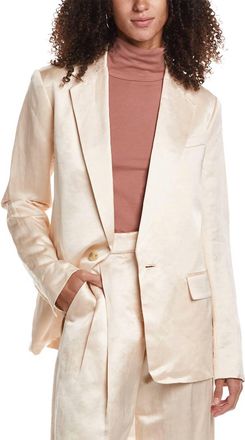 A.L.C. Ridley Linen Shine Jacket In Cream