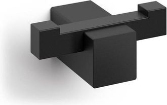 Zack Carvo Handdoekhaak - 7x3cm - dubbel - zwart
