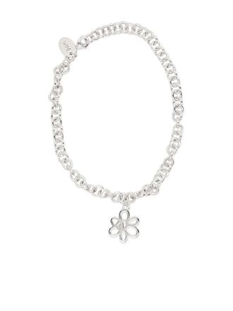 Perks And Mini Schakelarmband met bloemenbedel - Zilver