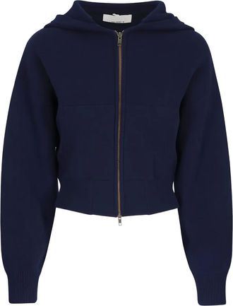 Lisa Yang Cardigan con zip - Blu