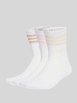 adidas Originals Socken mit Baumwoll-Anteil im 3er-Pack in Weiss, Gr&ouml;&szlig;e 34-36