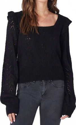 Saltwater Luxe Lori Long Sleeve Top In Black