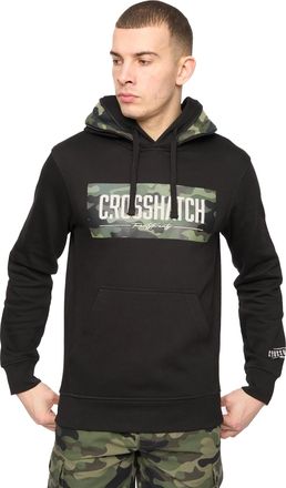 Crosshatch Heren Camtort Hoodie (Zwart)
