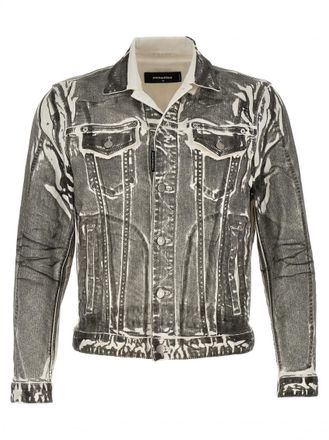 Dsquared2 Grey Denim Jacket