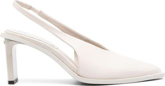 Calvin Klein 70mm slingback leather pumps - women - Leather - 40 - Neutrals