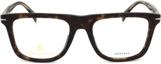 David Beckham Db 7061/F Timeless Rectangular Tortoiseshell Frame Eyeglasses