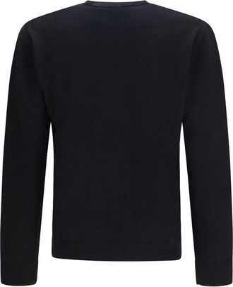 Valentino Mens Black Wool Oves Aries Sweatshirt Clothing