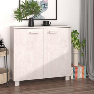 vidaXL Furniture Limited - Aparador Hamar Madera Maciza De Pino Blanca