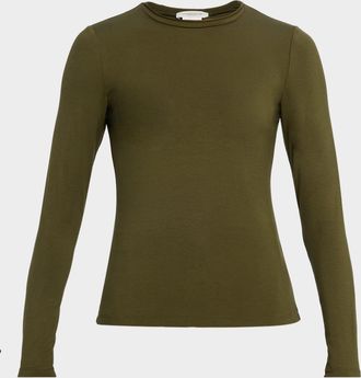 Lafayette 148 New York Crewneck Jersey Tee