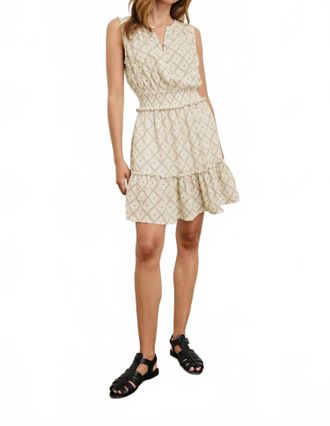 Rails Cindy Grecian-Style Sleeveless Sundress In Ivory Zanzibar
