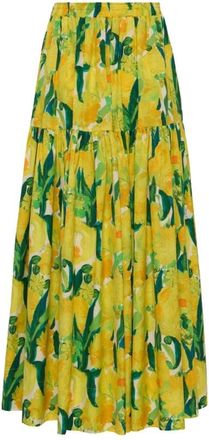 La DoubleJ Oscar Rok - Dames - Maxi Rokken - Veelkleurig - XL - Katoen - Rokken