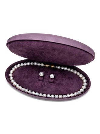 Yoko London pearl necklace and earrings set - women - 18kt Yellow Gold/Freshwater Pearl - OS