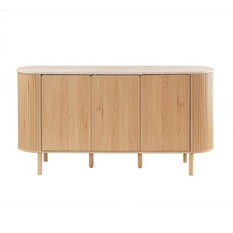 Calicosy Aparador de 3 puertas con sobre decorado en travertino l160 cm
