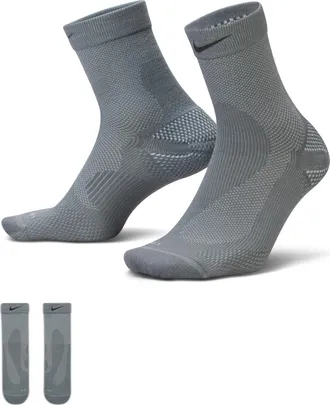 Nike Unisex Running Wool Micro Crew Socks (1 Pair) in Grey | IF2508-084