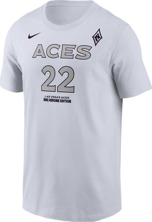 Nike Aja Wilson Las Vegas Aces WNBA T-Shirt White M11332LVAW-WHT