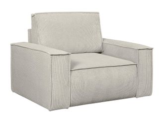 Vente-Unique Sill&oacute;n de pana beige AMELIA