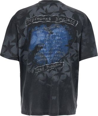 Represent Mens Crew Neck T-Shirt Romance Black Cotton T-Shirts And Polos