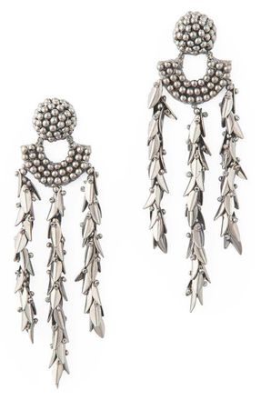 Deepa Gurnani Conrad Drop Earrings in Gun at Nordstrom