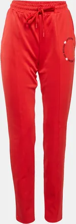 Love Moschino Red Jersey Track Trouser
