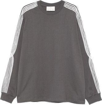 Song for the Mute applique Oversized Crew Neck Pullover