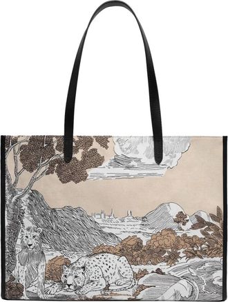 Inou&iuml; Editions Shopping Bag - Histoire - Dames - Shoppers - Veelkleurig - ONE Size - Katoen - Tassen