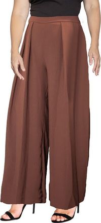 Standards & Practices High Waist Wide Leg Pants in Rust at Nordstrom, Size 2X
