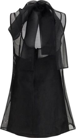 Staud Womens Black Polyester Casual Dress