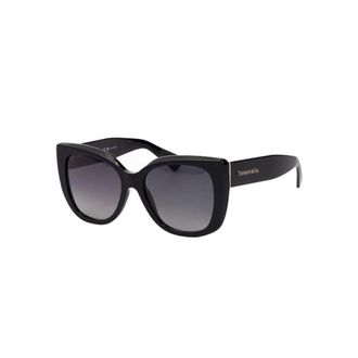 Tiffany & Co. Square Acetate Sunglasses - female - Tiffany - Sunglasses - Black - ONE SIZE - Accessories