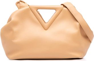 Bottega Veneta Pre-owned Bottega Veneta Medium Leather The Point Triangle Satchel Ladies ZX71P8KKED5I92AD