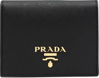 Prada Saffiano leren portemonnee - Zwart