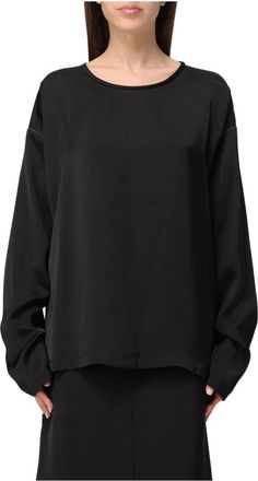 Fabiana Filippi Casacca Sweatshirt - Dames - Sweatshirts - Zwart - S - Hoodies & sweatvesten