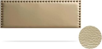 Moonia Moonia - Cabecero Tapizado Modena Polipiel 100x55x8 Cm - Dorado